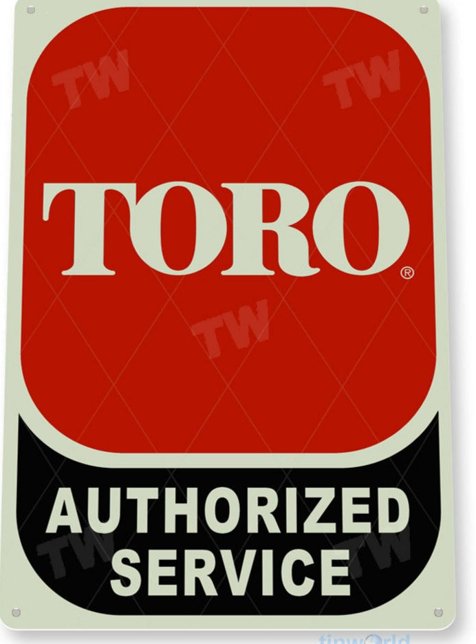 Toro Service Metal Tin Sign - C845