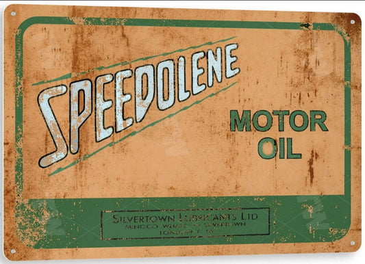 Speedoline Oil Metal Tin Sign - C999