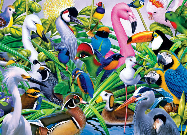 Audubon - Colorful Companions 1000 Piece Jigsaw Puzzle by Masterpieces