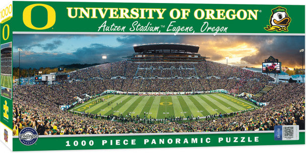 Oregon Ducks Autzen Stadium 1000 Piece Panoramic Puzzle - Center View by Masterpieces