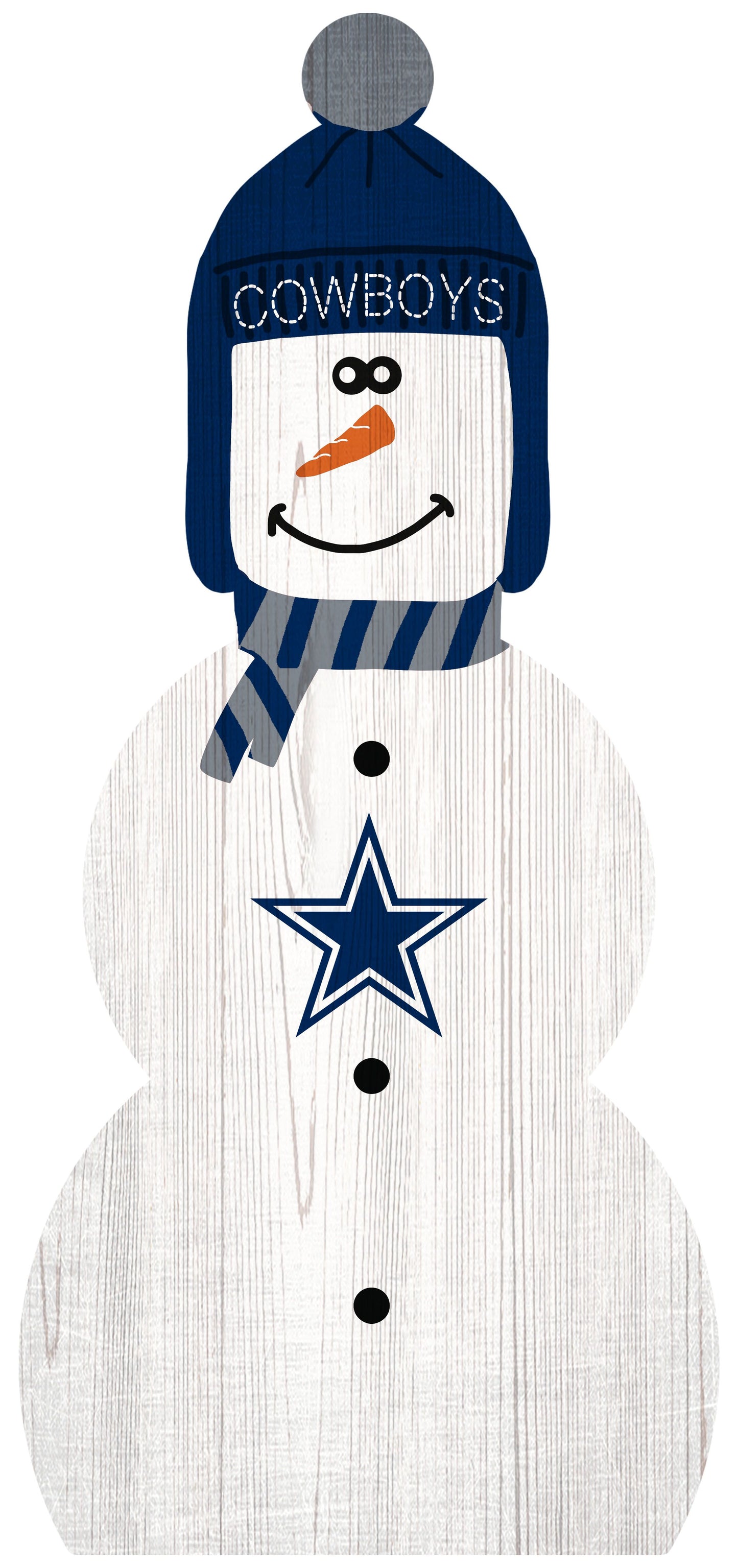 Dallas Cowboys 31" Snowman Leaner by Fan Creations