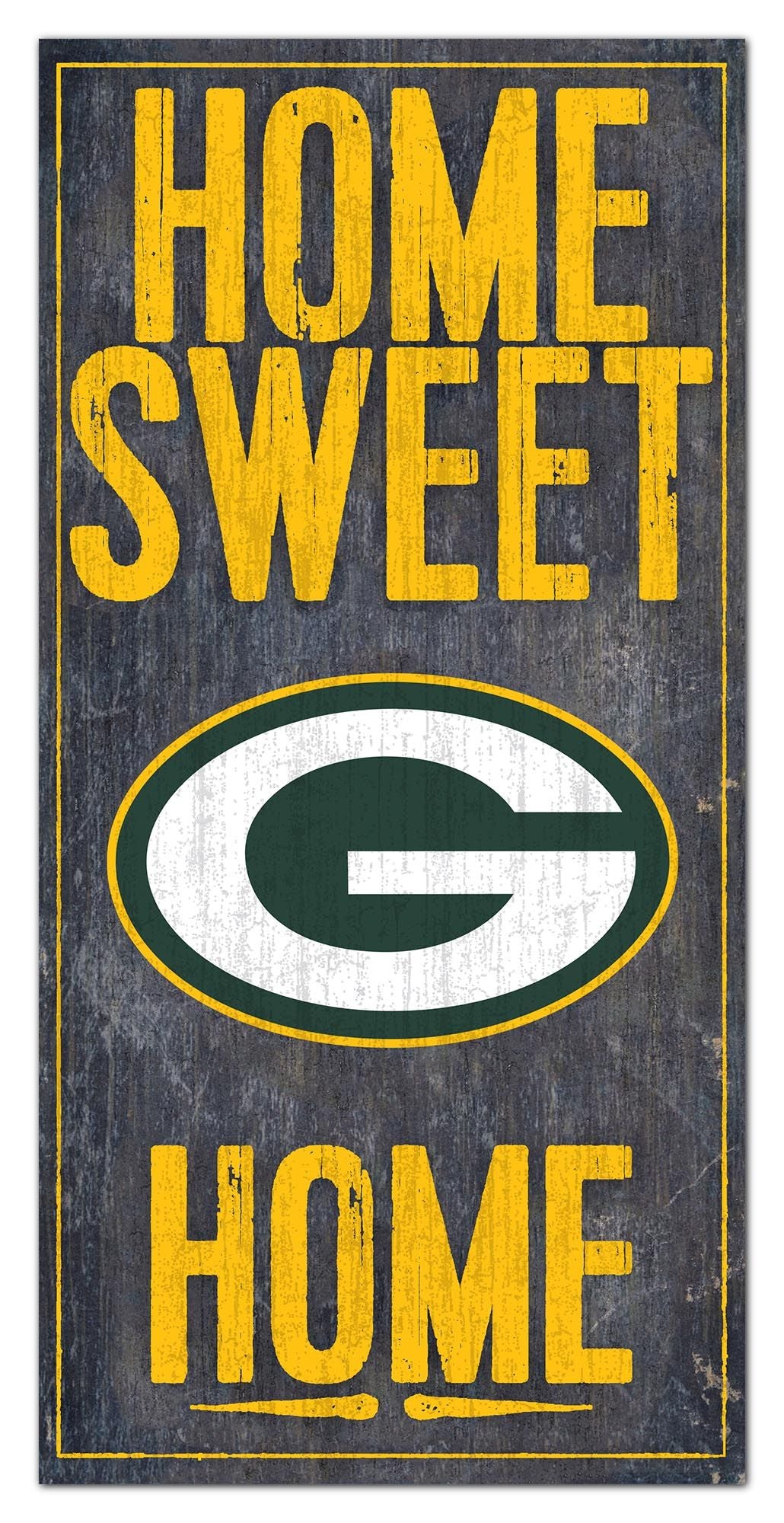 Green Bay Packers Home Sweet Home 6" x 12" Sign by Fan Creations