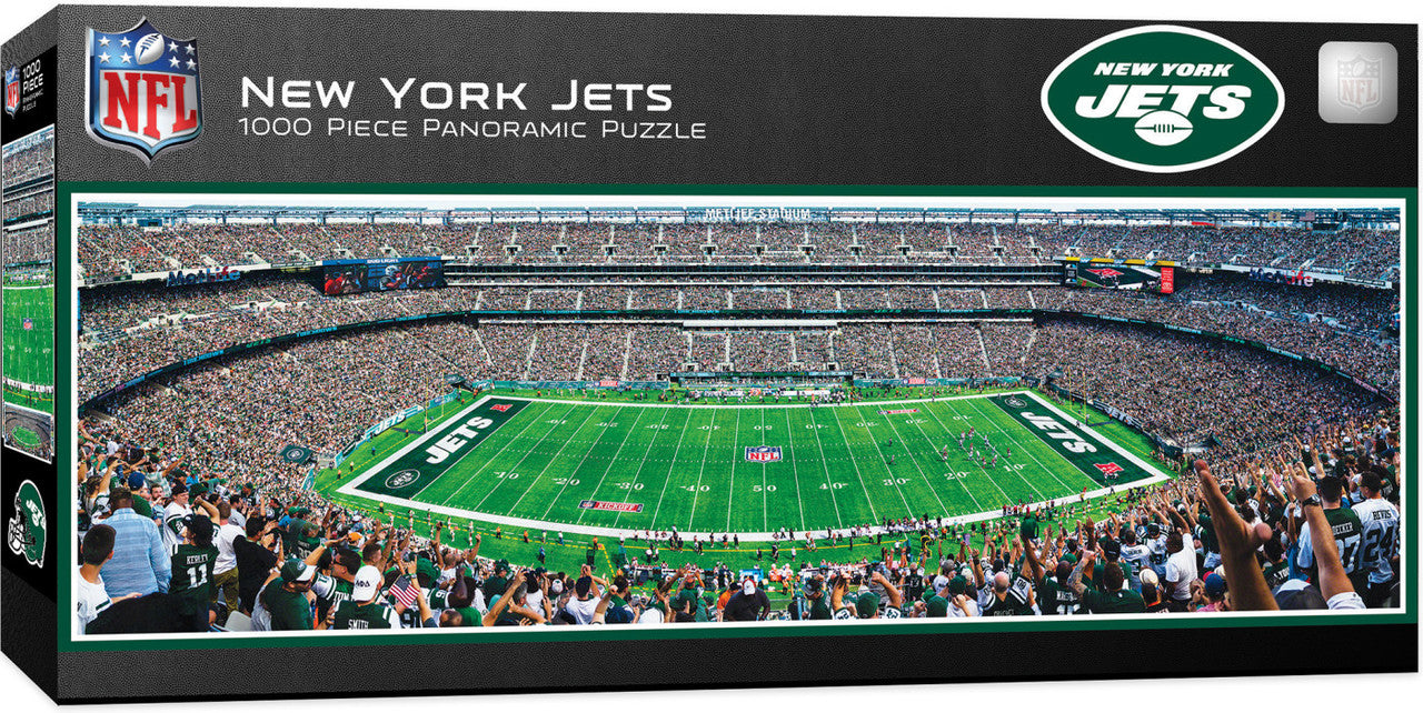 New York Jets Panoramic Stadium 1000 Piece Puzzle - Center View by Masterpieces