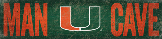 Miami Hurricanes Man Cave Sign by Fan Creations