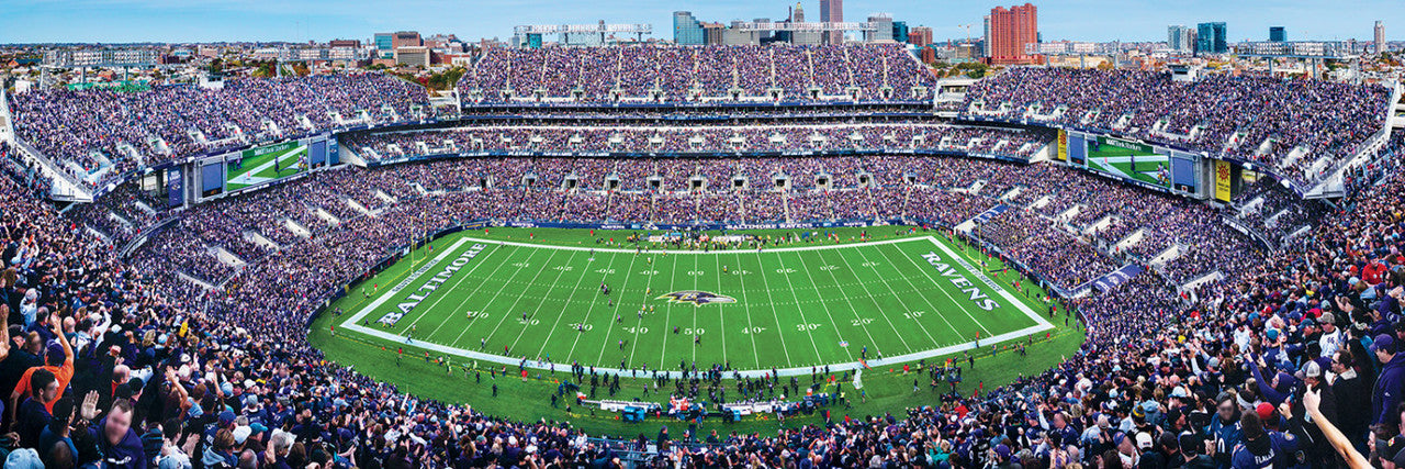 Baltimore Ravens Panoramic Stadium 1000 Piece Puzzle - Center View