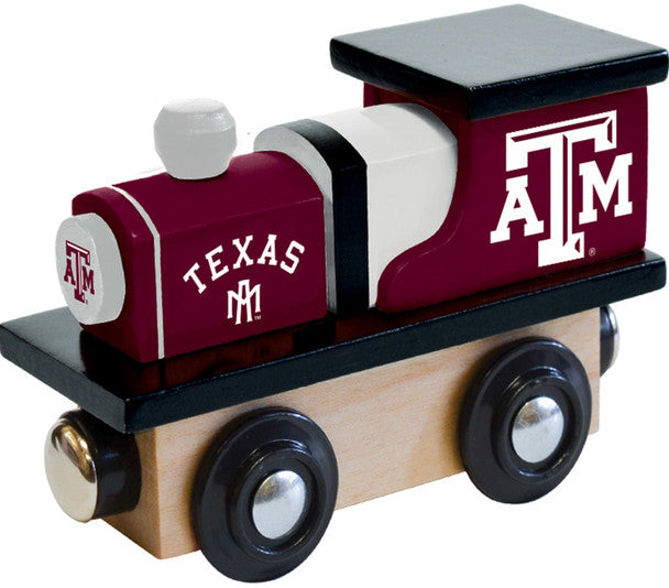 Texas A & M Aggies Wooden Toy Train Engine by Masterpieces