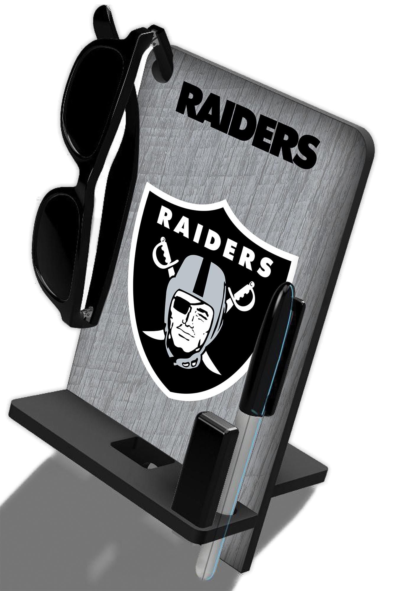 Las Vegas Raiders 4-in-1 Desktop Phone Stand by Fan Creations
