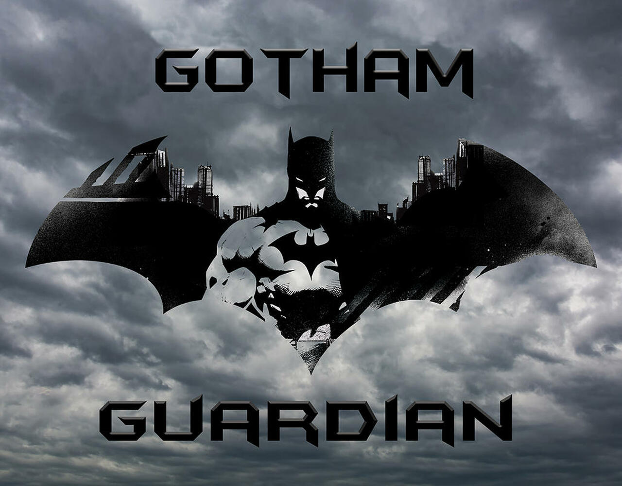 Batman Gotham Guardian Metal Tin Sign -2425