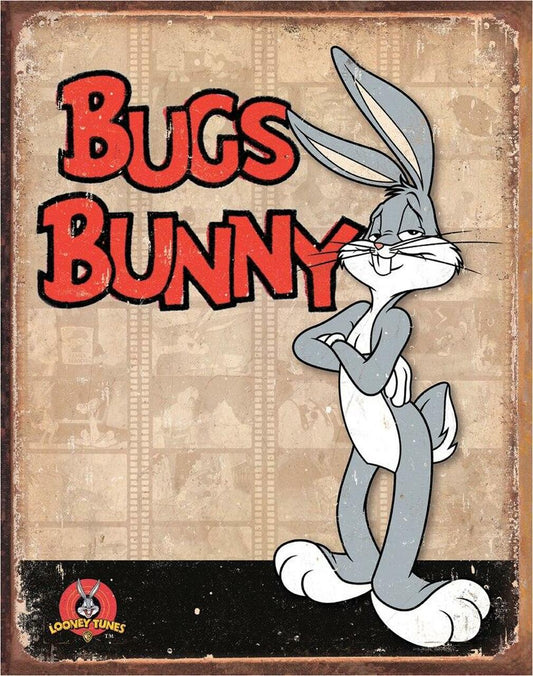 Bugs Bunny Retro Panels 12.5" x 16" Metal Tin Sign - 1851
