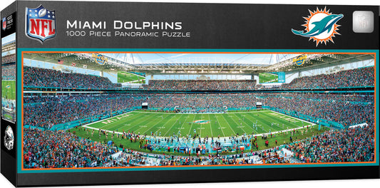 Miami Dolphins Panoramic Stadium 1000 Piece Puzzle - Center View by Masterpieces