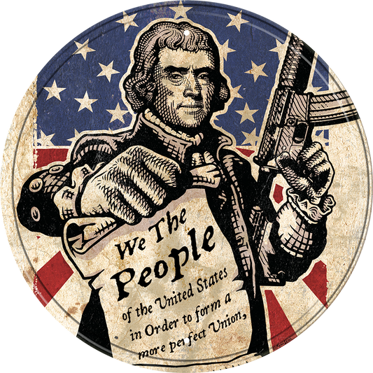 We the People 11.75" Round Metal Tin Sign - 2625