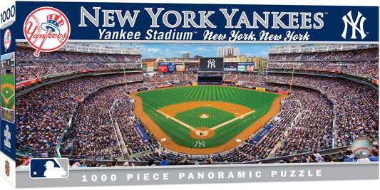 New York Yankees Panoramic Stadium 1000 Piece Puzzle - Center View - by Masterpieces