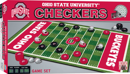 Ohio State Buckeyes Checkers Board Game by Masterpieces