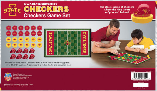 Iowa State Cyclones Checkers Board Game by Masterpieces