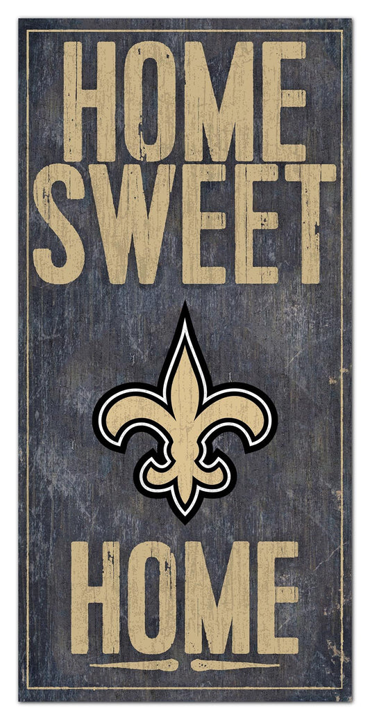 New Orleans Saints Home Sweet Home 6" x 12" Sign by Fan Creations