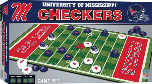 Mississippi {Ole Miss} Rebels Checkers Board Game by Masterpieces