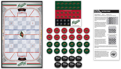 Minnesota Wild Checkers Board Game by Masterpieces