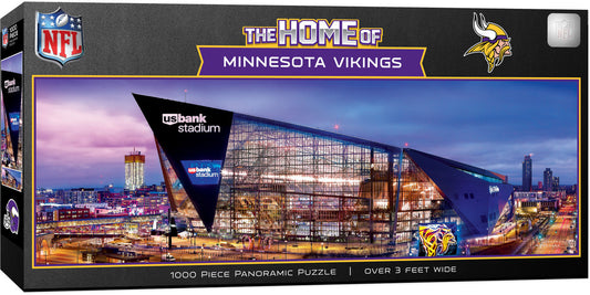 Minnesota Vikings Panoramic Stadium 1000 Piece Puzzle - Stadium View by Masterpieces