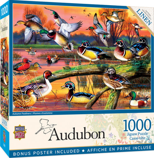 Audubon - Autumn Feathers 1000 Piece Jigsaw Puzzle by Masterpieces