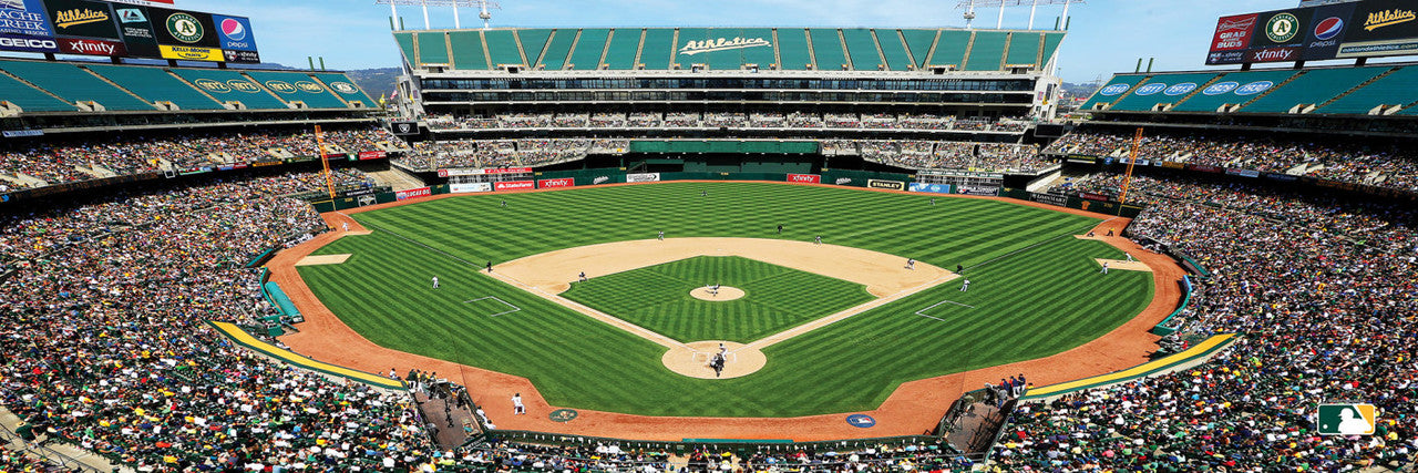 Oakland Athletics Panoramic Stadium 1000 Piece Puzzle - Center View by Masterpieces